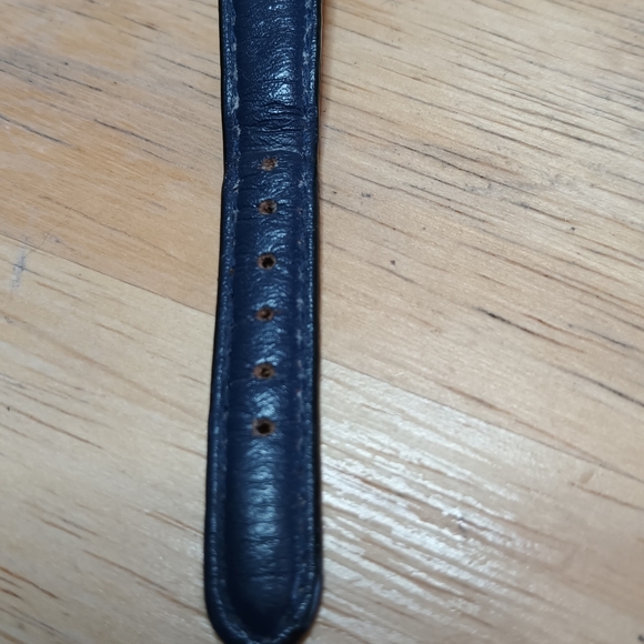 Rare French made world watch Swiss movement silver tone case gold bezel - Picture 7 of 11